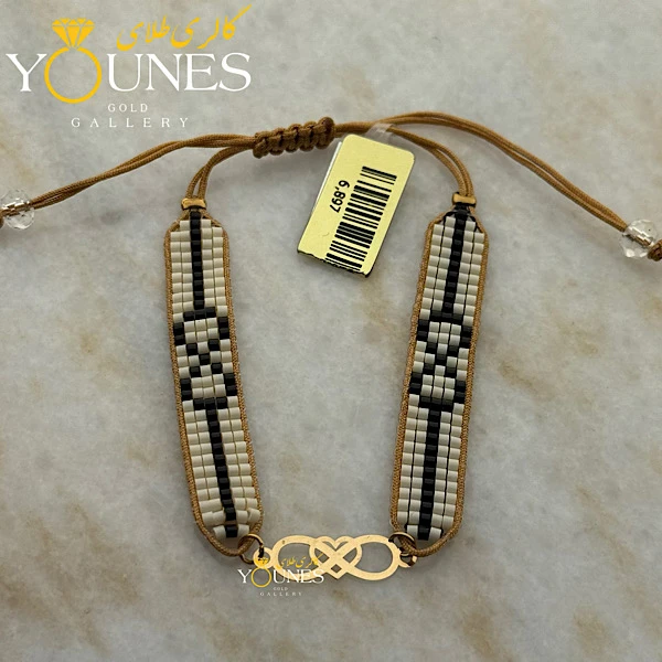 دستبند بند میوکی طرح بینهایت طلا